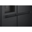 LG GSLC40EPPE Plumbed American style fridge freezer - Black Steel