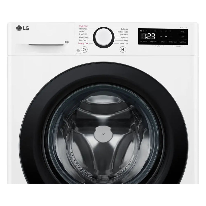 LG F2Y508WBLN1 Counter-Depth MAX™ AI DD™ 8Kg Washing Machine - White [Free 5-year parts & labour guarantee]  *Contact store for pricing*
