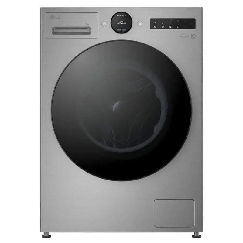 LG F4X7011TSB 11kg 1400rpm AI DD™ Washing Machine - Silver [Free 5-year parts & labour warranty]