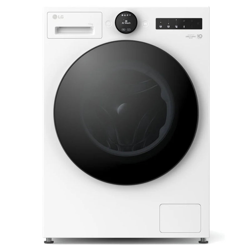 LG F4X7511TWB 11kg 1400rpm AI DD™ ezDispense™ Washing Machine - White [Free 5-year parts & labour warranty]