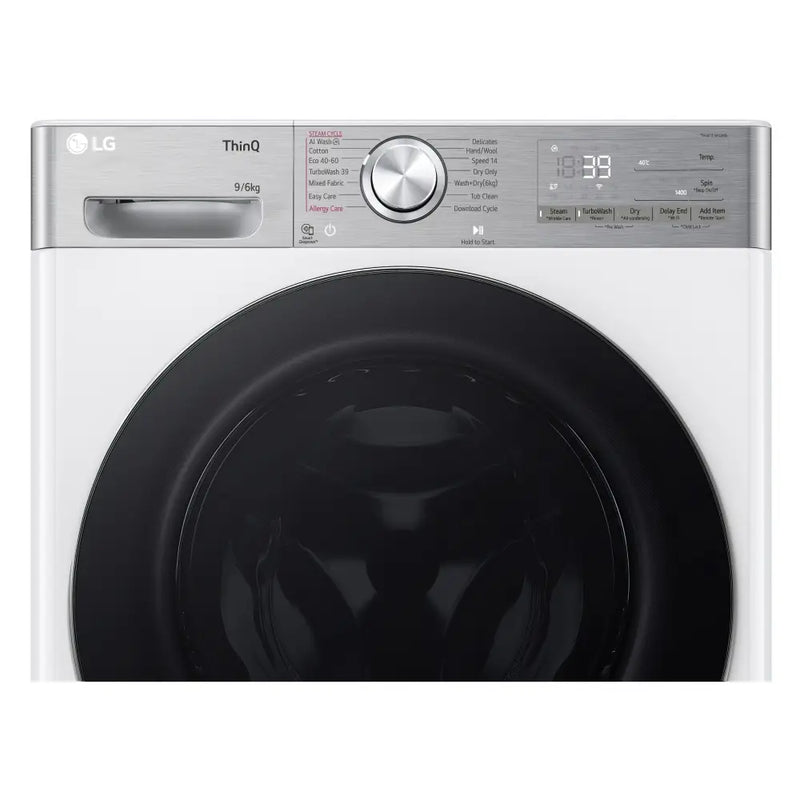 LG FWY996WCTN4 9/6kg 1400RPM AI DD™ Steam Washer Dryer