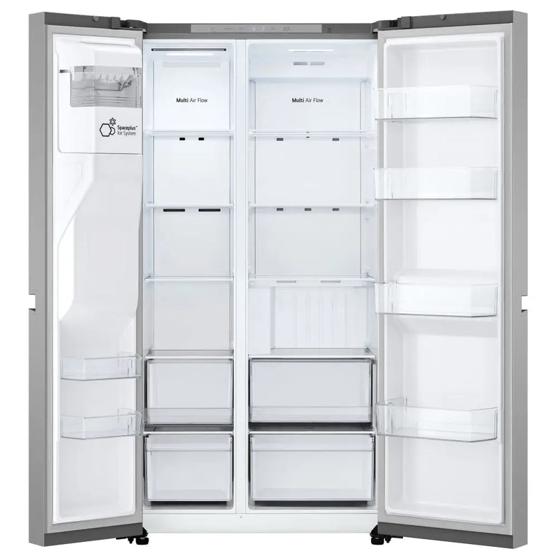 LG GSLC40PYPE Plumbed NatureFRESH American style fridge freezer - Prime Silver