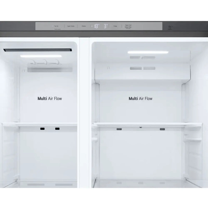 LG GSLC40PYPE Plumbed NatureFRESH American style fridge freezer - Prime Silver
