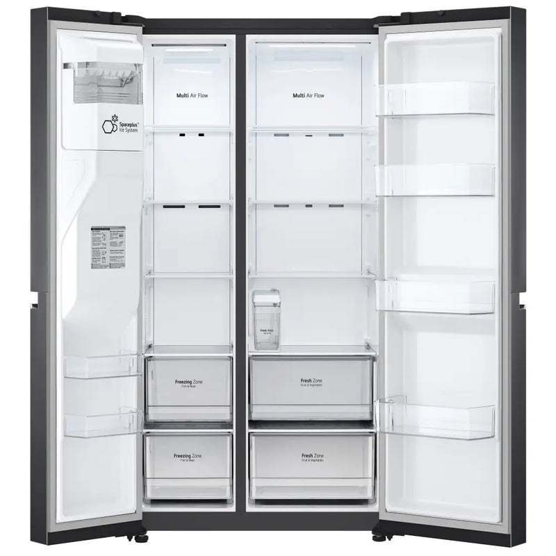 LG GSLV71MCTD Non-plumbed American style fridge freezer - Matte Black [Free 5-year parts & labour guarantee]