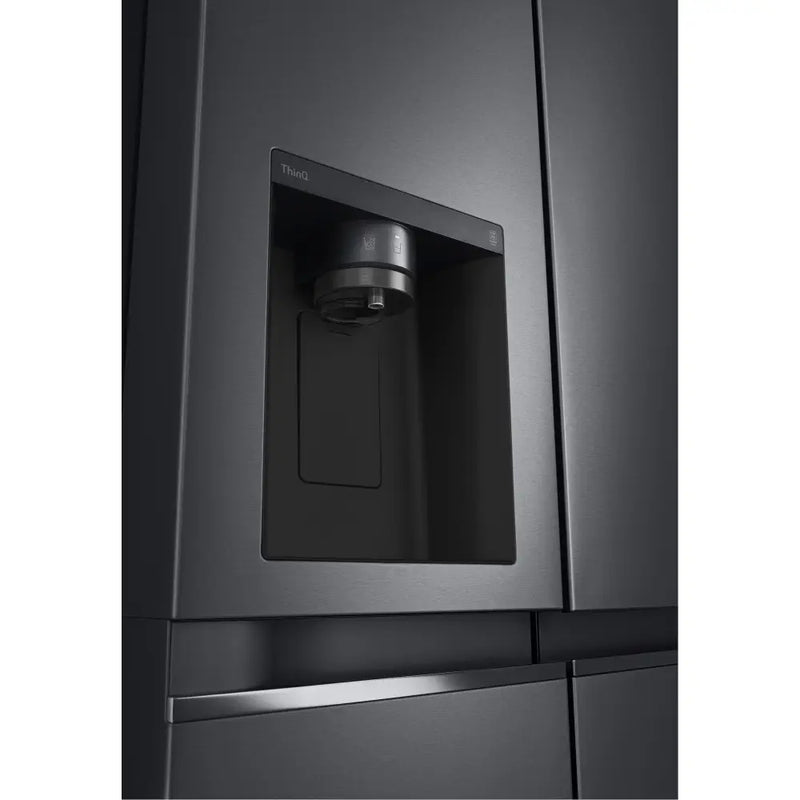 LG GSLV71MCTD Non-plumbed American style fridge freezer - Matte Black [Free 5-year parts & labour guarantee]
