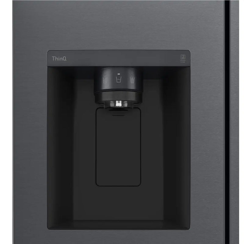 LG GSLV71MCTD Non-plumbed American style fridge freezer - Matte Black [Free 5-year parts & labour guarantee]
