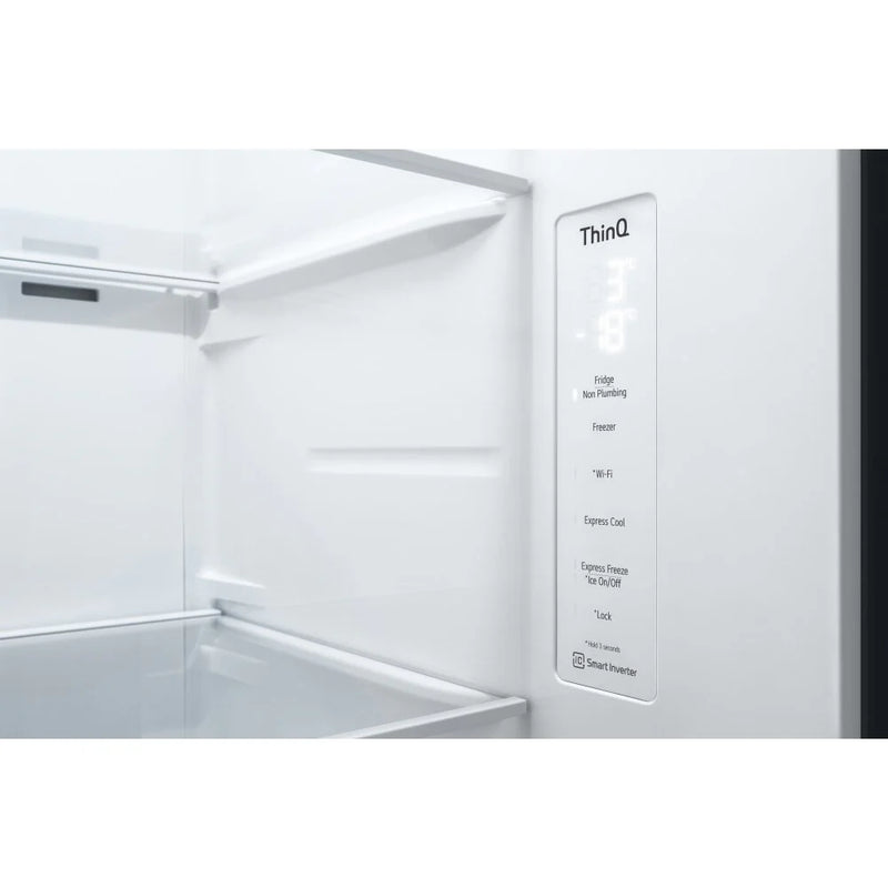 LG GSLV71MCTD Non-plumbed American style fridge freezer - Matte Black [Free 5-year parts & labour guarantee]