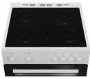 Beko FTC6701W 60cm Twin Cavity Ceramic Cooker - White