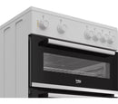 Beko FTC6701W 60cm Twin Cavity Ceramic Cooker - White