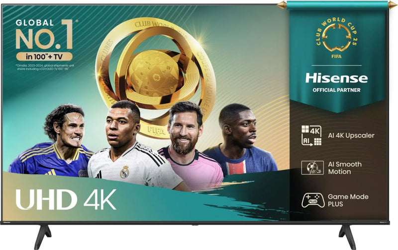 HISENSE 75A6QTUK 75" LED 4K HDR Smart TV with Freely*contact store for price*