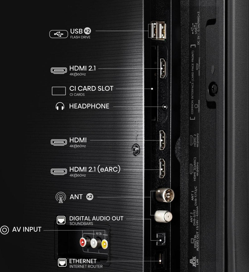 HISENSE 50A6QTUK 50" LED 4K HDR Smart TV with Freely*contact store for price*