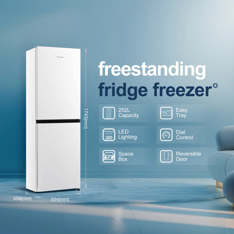 Fridgemaster MC55240E 50/50 Fridge Freezer - White