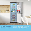 Fridgemaster MC55251DES Total No Frost 50/50 fridge freezer - silver