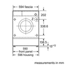 Siemens iQ700 WI14W502GB Built-in 8kg 1400rpm Washing machine - White [Free 5-year parts & labour guarantee]*contact store for price*