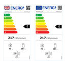 Montpellir MIFF703LF Built-in 70/30 Low frost fridge freezer [sliding hinge]