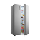 Fridgemaster MS91520ES Side-by-side American Fridge Freezer - Silver