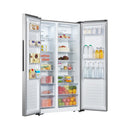 Fridgemaster MS91520ES Side-by-side American Fridge Freezer - Silver