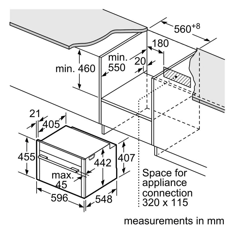 Neff N70 C24MR21G0B Built-in Compact Oven & Microwave - Graphite Grey*contact store for price*