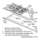 Neff N90 T29RHS4S0 90cm Gas Hob - Tempered Glass*contact store for price*