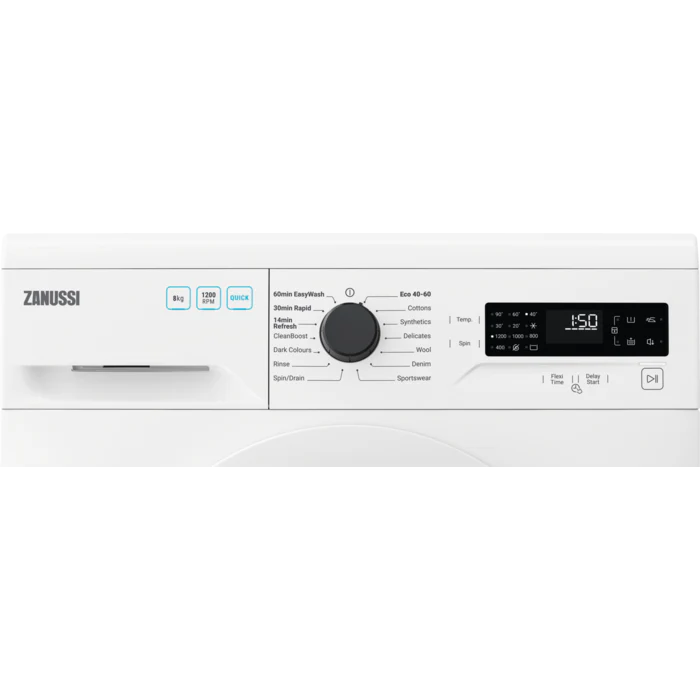 Zanussi ZWF824B3PW Flexitime 8kg Washing Machine - White