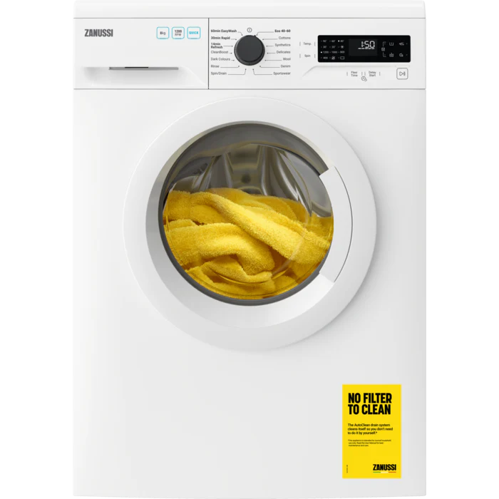 Zanussi ZWF824B3PW Flexitime 8kg Washing Machine - White