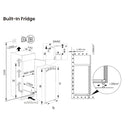 Hisense RL3B303SAWE Total No-Frost Integrated Tall Larder Fridge - [Fixed Hinge]