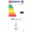 Hisense RL3B303SAWE Total No-Frost Integrated Tall Larder Fridge - [Fixed Hinge]