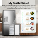 Hisense RQ5P470SYID PureFlat 80cm Non-Plumbed American style fridge freezer*contact  to store for price*