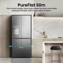 Hisense RQ5P470SYID PureFlat 80cm Non-Plumbed American style fridge freezer*contact  to store for price*