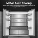 Hisense RQ768N4GVE Multi Door American style fridge freezer - Silver