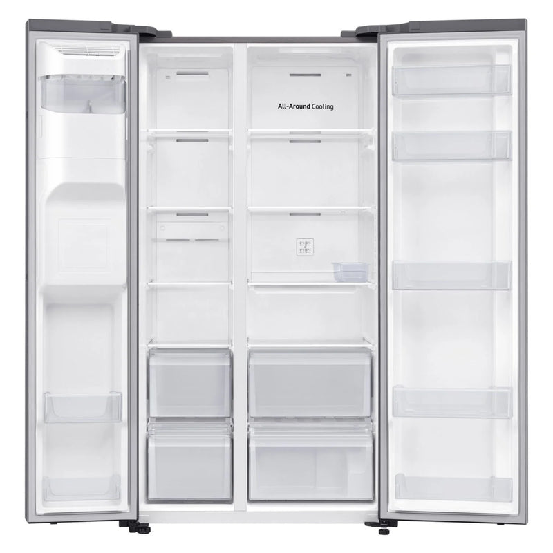 Samsung RS65DG5403S9EU Plumbed ice & water American style fridge freezer - Silver [Free 5-year parts & labour guarantee]