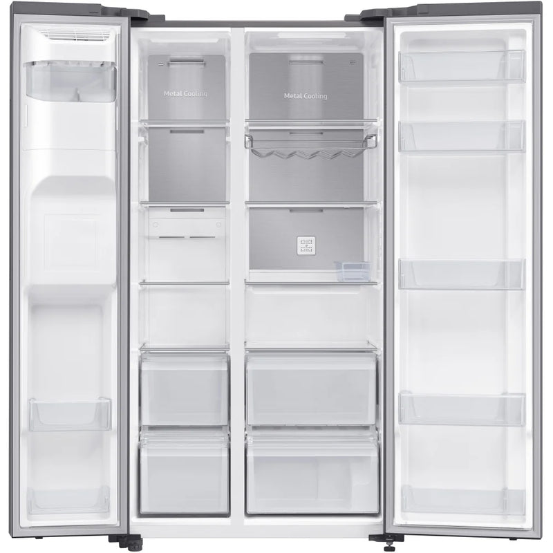 Samsung RS65DG54M3SLEU Metal Cooling American style fridge freezer - Stainless Steel [Free 5-year parts & labour warranty]