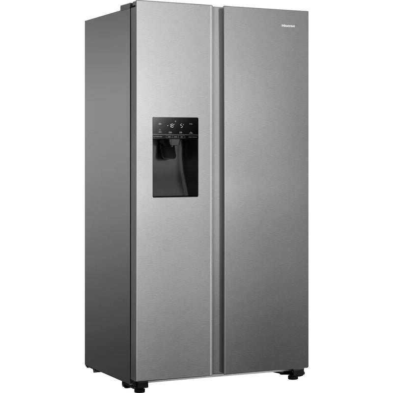 Hisense RS694N4TIE American Style Fridge Freezer With Non-Plumbed Ice & Water - Stainless Steel*contact store for price*