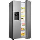 Hisense RS694N4TIE American Style Fridge Freezer With Non-Plumbed Ice & Water - Stainless Steel*contact store for price*