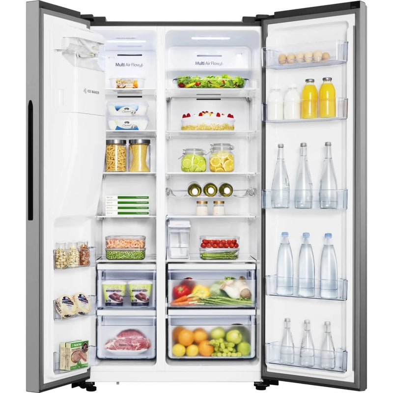 Hisense RS694N4TIE American Style Fridge Freezer With Non-Plumbed Ice & Water - Stainless Steel*contact store for price*
