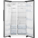 Hisense RS694N4TIE American Style Fridge Freezer With Non-Plumbed Ice & Water - Stainless Steel*contact store for price*