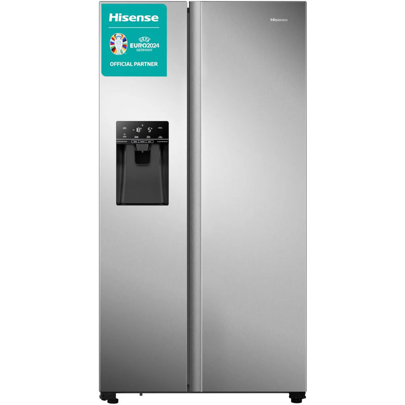Hisense RS694N4TIE American Style Fridge Freezer With Non-Plumbed Ice & Water - Stainless Steel*contact store for price*