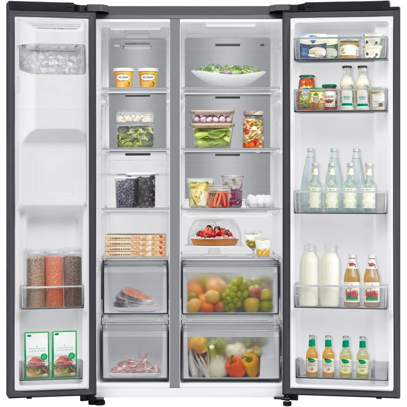 Samsung RS70F64KDFEU Series 6 AI Plumbed American fridge freezer - Black*contact store for price*
