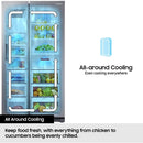 Samsung RS70F64KEFEU Series 6 AI Plumbed American Fridge Freezer - Black