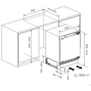 Hisense RUR156D4AWE Built-in Undercounter fridge with freezer box
