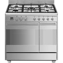 Smeg SCB92MX8 90cm Dual Fuel Range Cooker - Stainless steel*contact store for price*