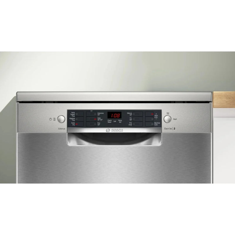 Bosch Series 2 SMS26AI08G 12-place setting dishwasher - stainless steel [Free 5-year guarantee]