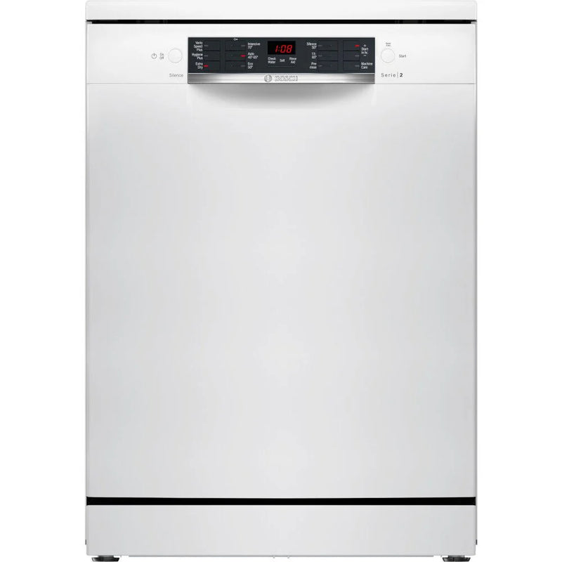 Bosch SMS26AW08G Series 2 12-place setting Freestanding Dishwasher - White [Free 5-year parts & labour guarantee]