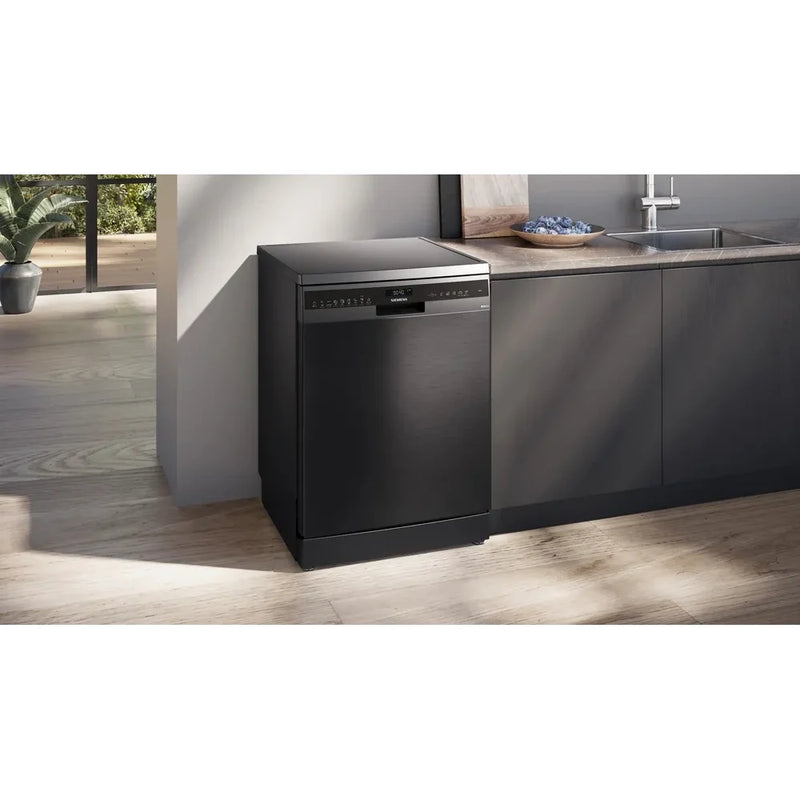 Siemens iQ500 SN25EC13CE 14-place Freestanding Dishwasher - Black Stainless Steel*contact store for price*