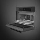 Smeg SO4201M1BI Musa Built In Combination Microwave – Black