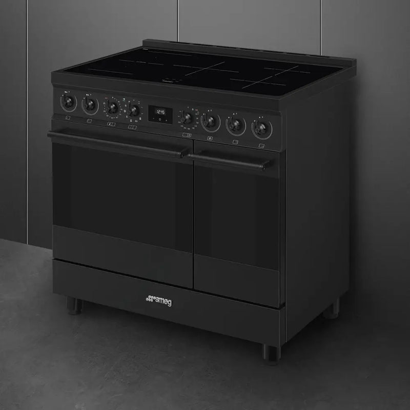 Smeg C92IPN2 90cm Pyrolytic Induction Range Cooker - Matte Black*contact store for price*