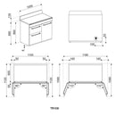 Smeg TR103iGR 100cm Victoria Induction Range Cooker - Slate Grey [Free 5-year parts & labour guarantee]*contact store for price*