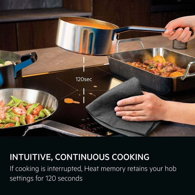 AEG TK85IM00FB 6000 Series 80cm 5 Zone MultiBridge Induction Hob*contact store for price*