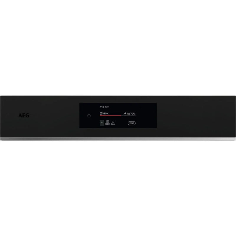 AEG 8000 TK8NK721T built-in Microwave & Oven - Matt Black/Steel Handle*contact store for price*