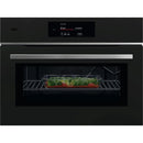 AEG 8000 TK8NK721T built-in Microwave & Oven - Matt Black/Steel Handle*contact store for price*